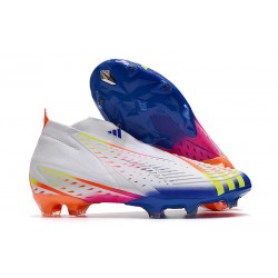 adidas Predator FIFA World Cup Qatar 2022 Edge+ FG White SolarYellow Power Blue