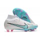 Nike Zoom Mercurial Superfly 9 Elite FG Cleats White Blue