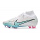 Nike Zoom Mercurial Superfly 9 Elite FG Cleats White Blue