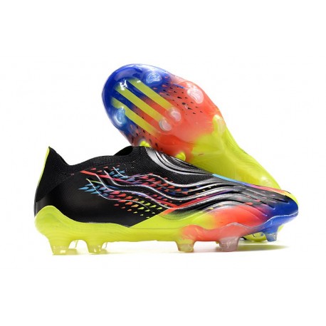 adidas Copa Sense+ FG Core Black Bright Cyan Team Solar Yellow