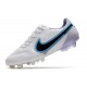 New Nike Tiempo Legend 9 Elite FG Shoes White Black Blue