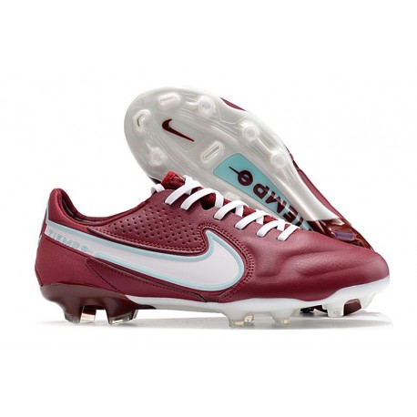 New Nike Tiempo Legend 9 Elite FG Shoes Team Red White Mystic Hibiscus