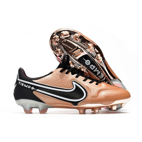 New Nike Tiempo Legend 9 Elite FG Shoes Gold Black