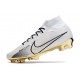 Nike Zoom Mercurial Superfly 9 Elite FG Cleats White Gold Black