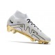 Nike Zoom Mercurial Superfly 9 Elite FG Cleats White Gold Black