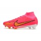 Nike Zoom Mercurial Superfly 9 Elite FG Cleats Pink Yellow