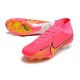 Nike Zoom Mercurial Superfly 9 Elite FG Cleats Pink Yellow