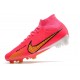 Nike Zoom Mercurial Superfly 9 Elite FG Cleats Pink Yellow