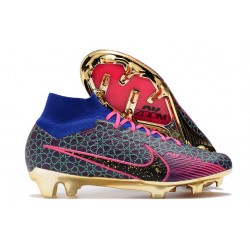 Nike Zoom Mercurial Superfly 9 Elite FG Cleats Pink Purple Blue