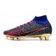 Nike Zoom Mercurial Superfly 9 Elite FG Cleats Pink Purple Blue