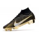 Nike Zoom Mercurial Superfly 9 Elite FG Cleats Black Gold Silver