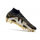 Nike Zoom Mercurial Superfly 9 Elite FG Cleats Black Gold Silver