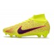 Nike Zoom Mercurial Superfly 9 Elite FG Cleats Yellow Red Black