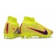 Nike Zoom Mercurial Superfly 9 Elite FG Cleats Yellow Red Black
