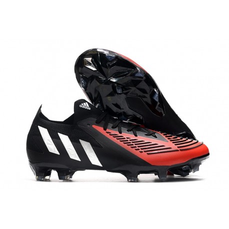 adidas Low Cut Predator Edge.1 FG Black Red White