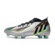 New adidas Predator Edge.1 FG Silver Metallic Core Black Solar Yellow