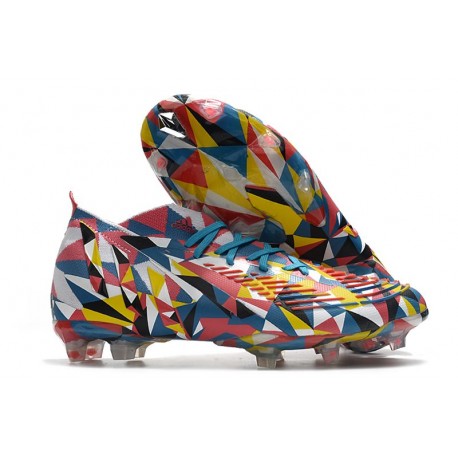New adidas Predator Edge.1 FG Geometric Bright Blue Team Yellow Solar Red