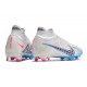 Nike Zoom Mercurial Superfly IX Elite Grass White Blue Black