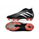 adidas Predator Edge+ FG Soccer Cleats Core Black White Solar Red