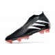 adidas Predator Edge+ FG Soccer Cleats Core Black White Solar Red