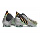 adidas Predator Edge+ FG Silver Metallic Core Black Solar Yellow