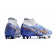 Nike Zoom Mercurial Superfly 9 Elite SG White Blue Gold