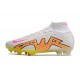 Nike Zoom Mercurial Superfly IX Elite Grass White Pink Yellow