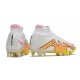 Nike Zoom Mercurial Superfly IX Elite Grass White Pink Yellow