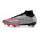 Nike Zoom Mercurial Superfly 9 Elite SG Metallic Silver Pink Blast 