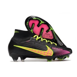 Nike Zoom Mercurial Superfly IX Elite Grass Black Yellow Pink