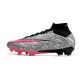 Nike Zoom Mercurial Superfly IX Elite XXV FG Metallic Silver Hyper Pink Black