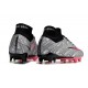 Nike Zoom Mercurial Superfly IX Elite XXV FG Metallic Silver Hyper Pink Black