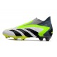 adidas Predator Accuracy+ FG Soccer Cleats White Black Yellow