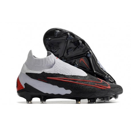 Nike Gripknit Phantom GX Elite Dynamic Fit Fusion FG Black Grey Red