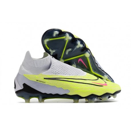 Nike Gripknit Phantom GX Elite Dynamic Fit Fusion FG Luminous - Barely Volt Gridiron Barely Grape