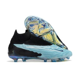 Nike Gripknit Phantom GX Elite Dynamic Fit Fusion FG Black Blue