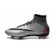 Ronaldo Nike Mercurial Superfly 4 FG Soccer Boot Silver Black Red