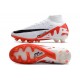 Nike Zoom Mercurial Superfly 9 Elite AG-Pro White Bright Crimson Black