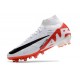 Nike Zoom Mercurial Superfly 9 Elite AG-Pro White Bright Crimson Black