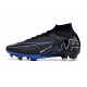 Nike Zoom Mercurial Superfly 9 Elite AG-Pro Black Chrome Hyper Royal