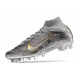 Nike Zoom Mercurial Superfly 9 Elite AG-Pro Metallic Silver Gold