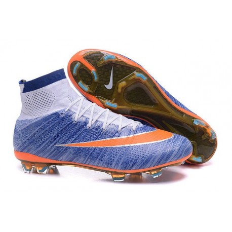 orange and blue football cleats Online 