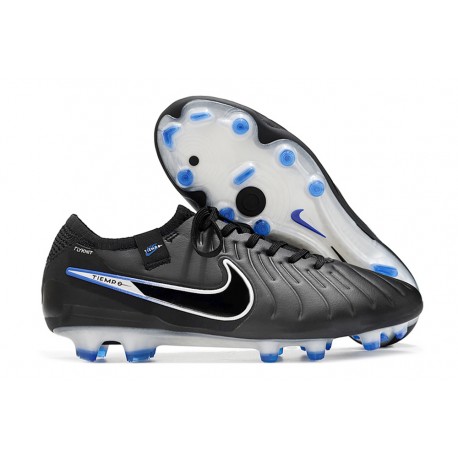 Nike Tiempo Legend 10 Elite FG Black Chrome Hyper Royal