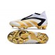 adidas Predator Accuracy+ FG Soccer Cleats White Gold Black