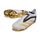 adidas Predator Accuracy+ FG Soccer Cleats White Gold Black