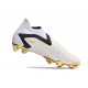 adidas Predator Accuracy+ FG Soccer Cleats White Gold Black