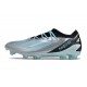 New adidas X Crazyfast .1 FG Cleats Silver Met Bliss Blue Core Black