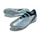 New adidas X Crazyfast .1 FG Cleats Silver Met Bliss Blue Core Black