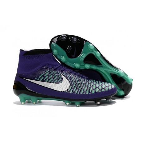 Nike 2016 Magista Obra FG ACC Football Shoes Purple Green White