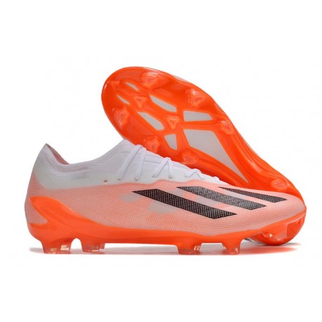 New adidas X Crazyfast Messi.1 FG Cleats White Orange Black